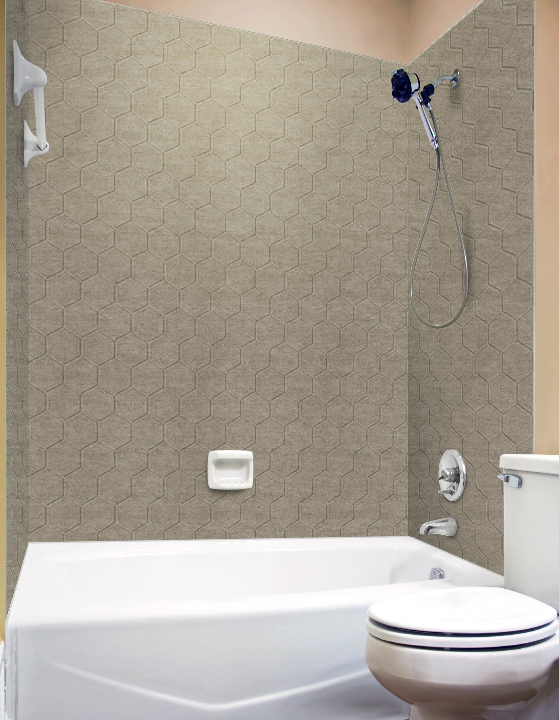 Hex Tub & Shower Wall Kit