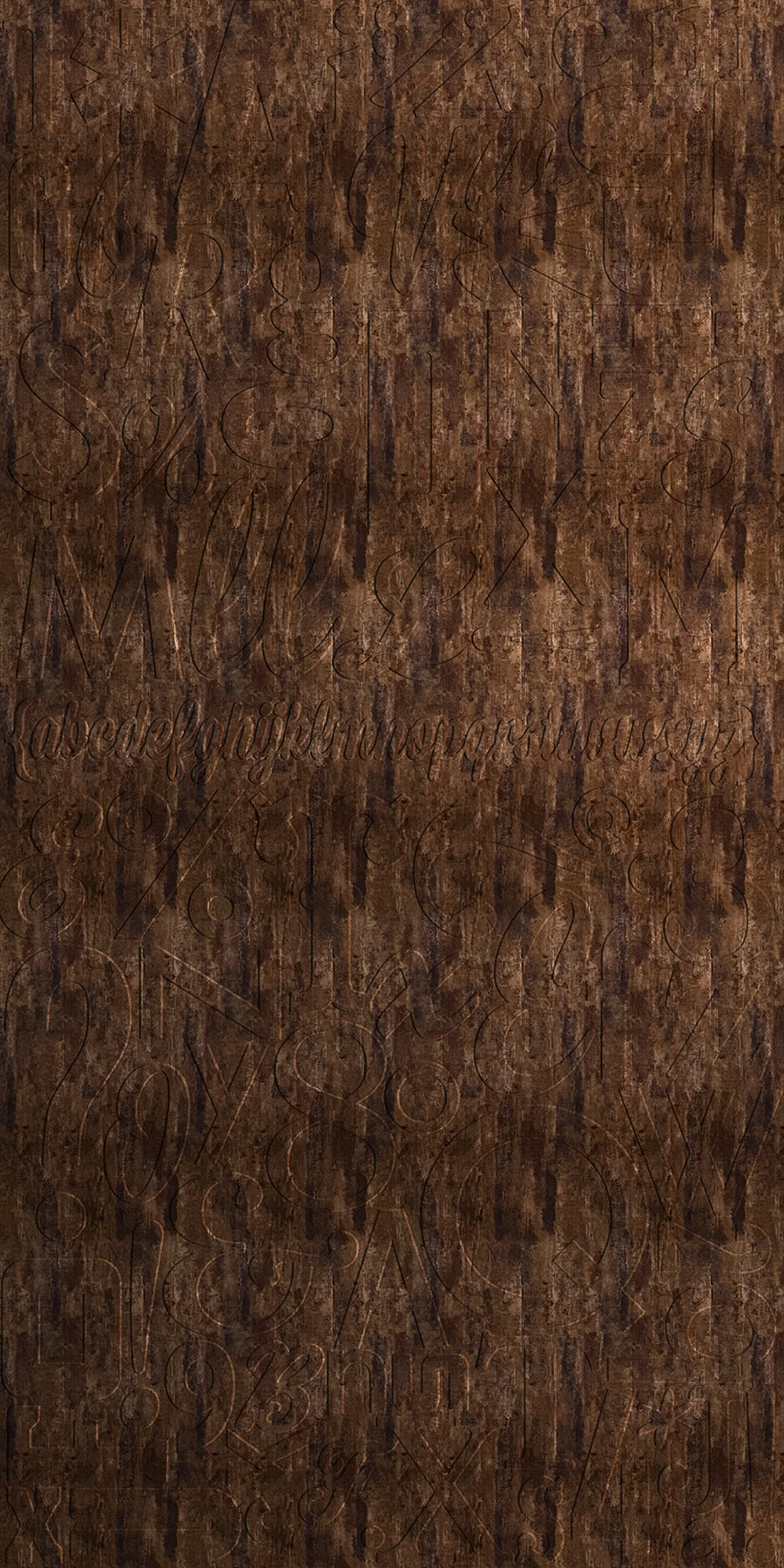 Alphabet Soup Abstract Copper Wall Panel