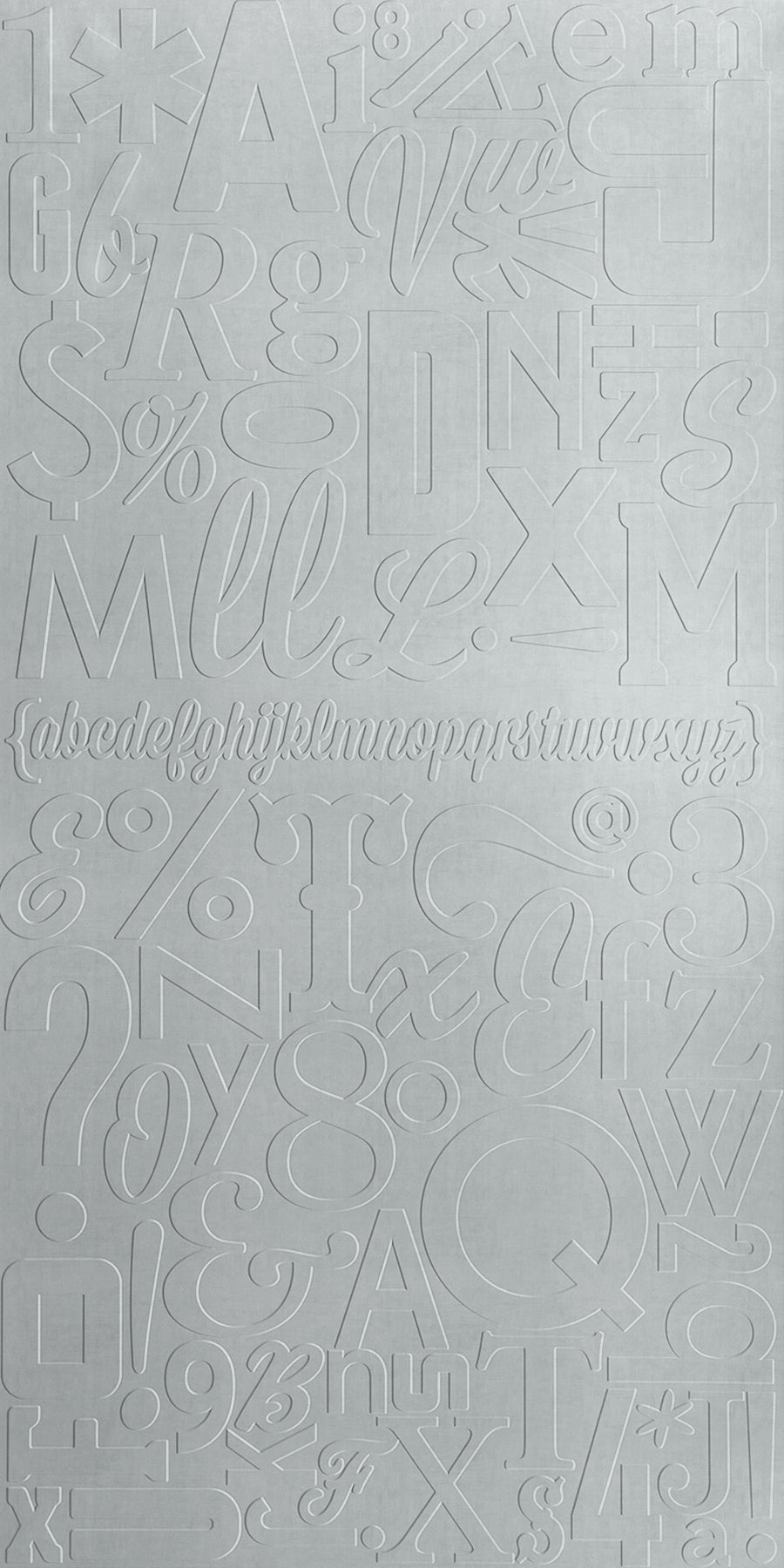 Alphabet Soup Cashmere Melody Wall Panel