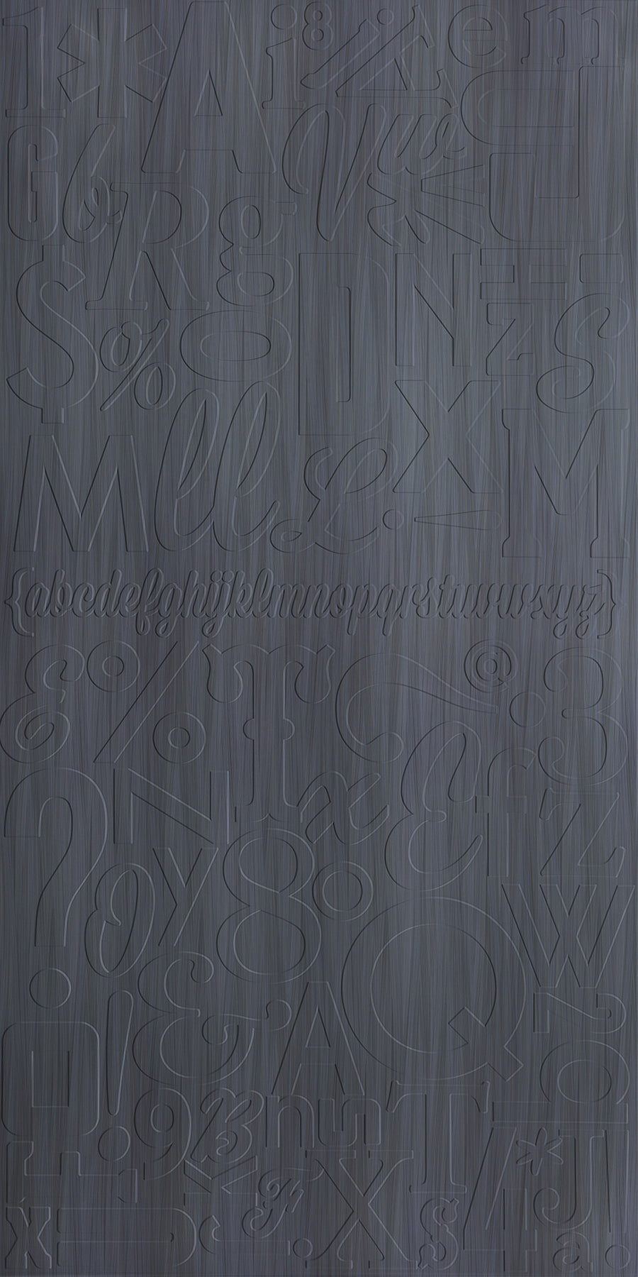 Alphabet Soup Steel Strata Wall Panel