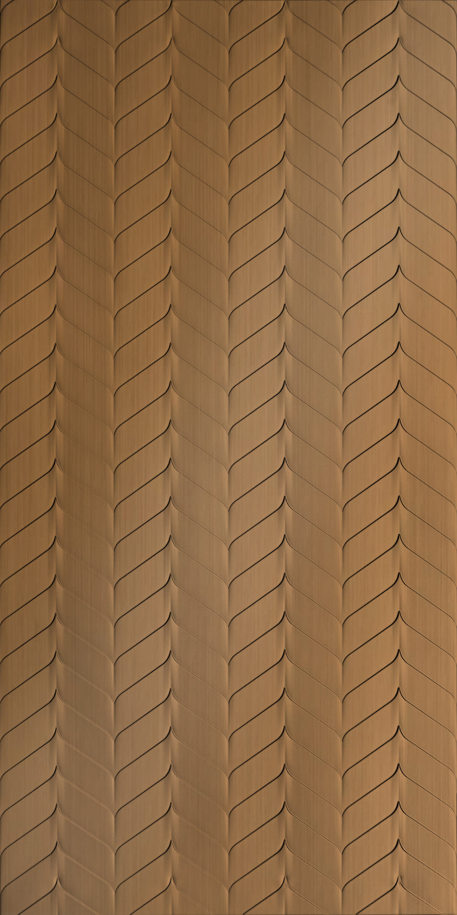 Ariel Brushed Copper Wall Panel