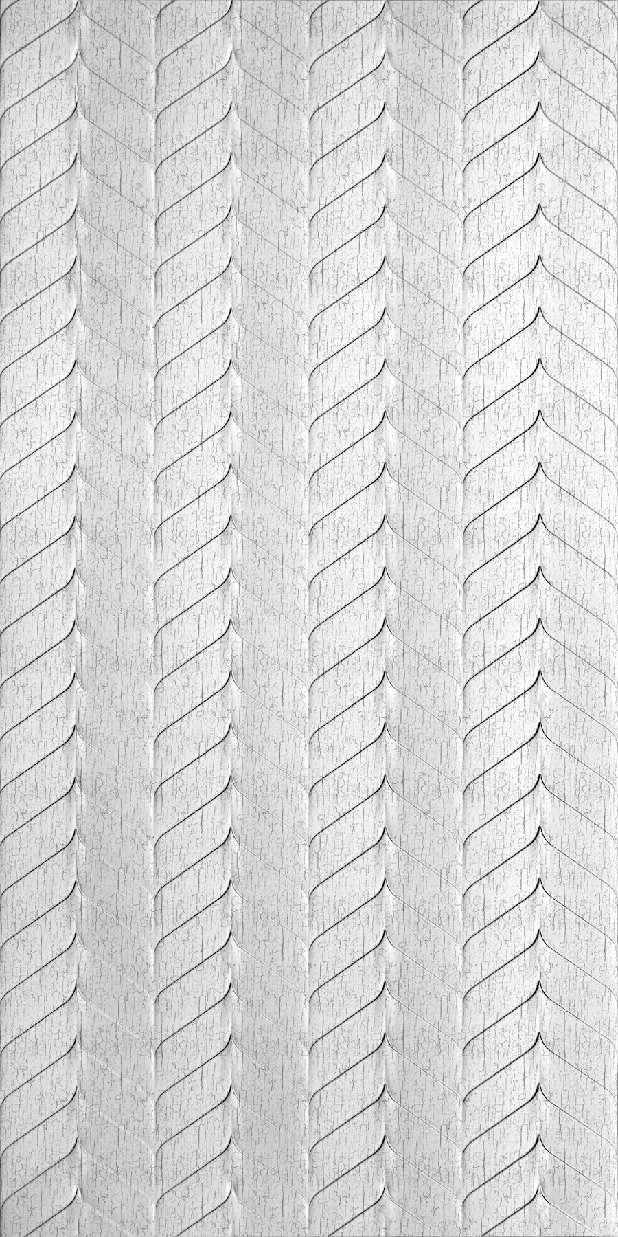 Ariel Distressed White Wall Panel