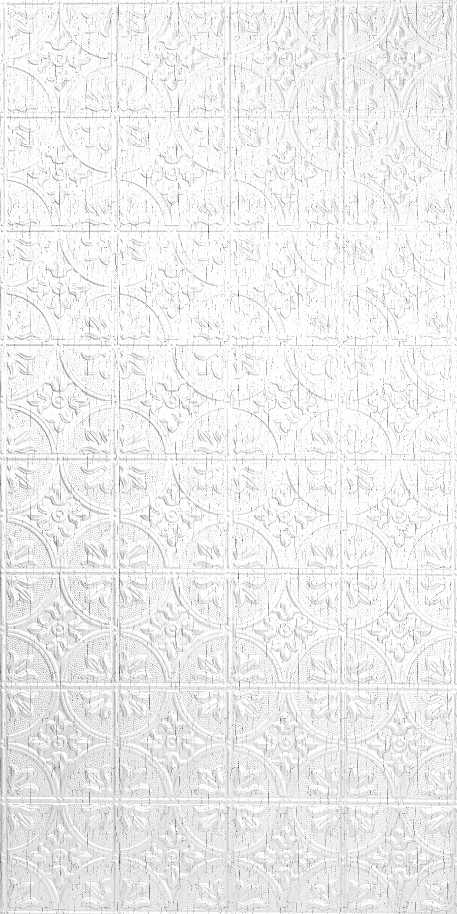 Boston Distressed White Wall Panel