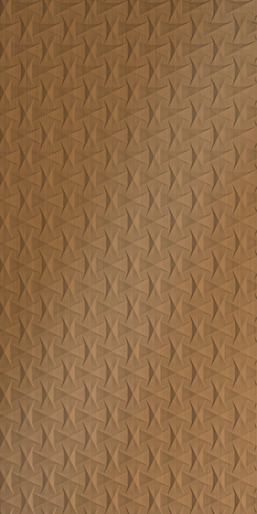 Bowtie Brushed Copper Wall Panel