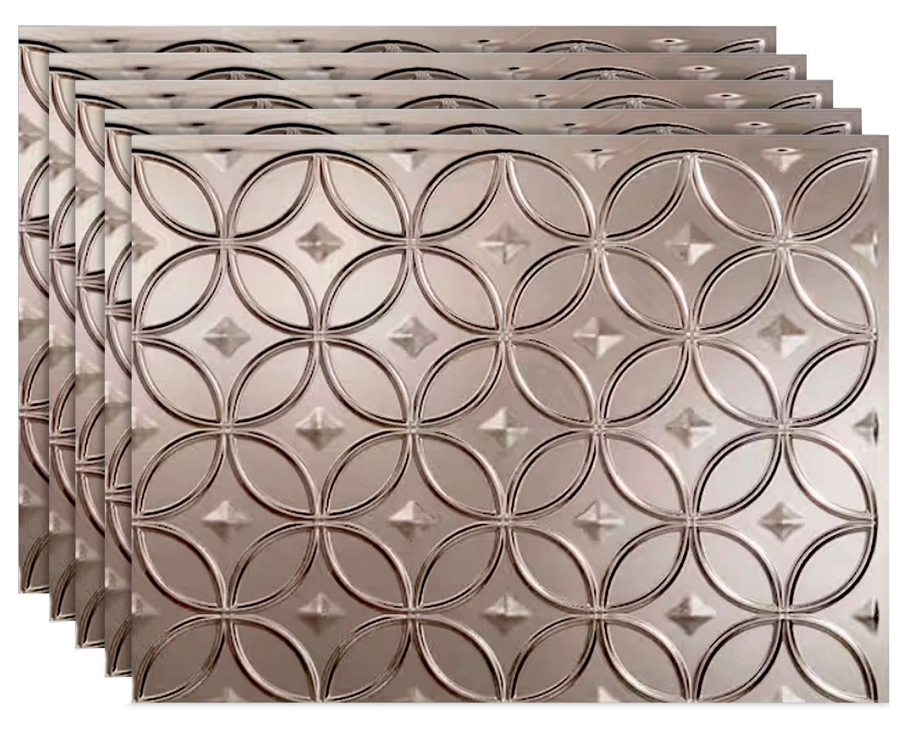 Celestial DIY Backsplash Panels - Brushed Nickel