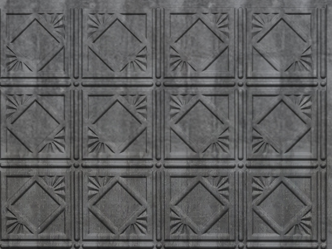 Charleston Backsplash Sample Crosshatch Silver