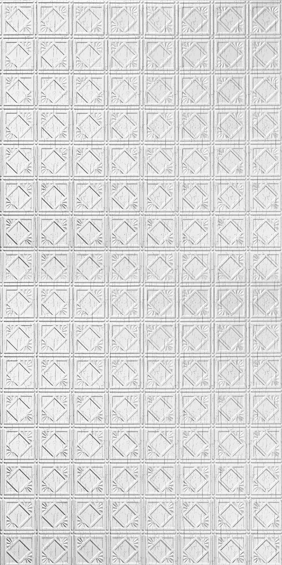 Charleston Distressed White Wall Panel