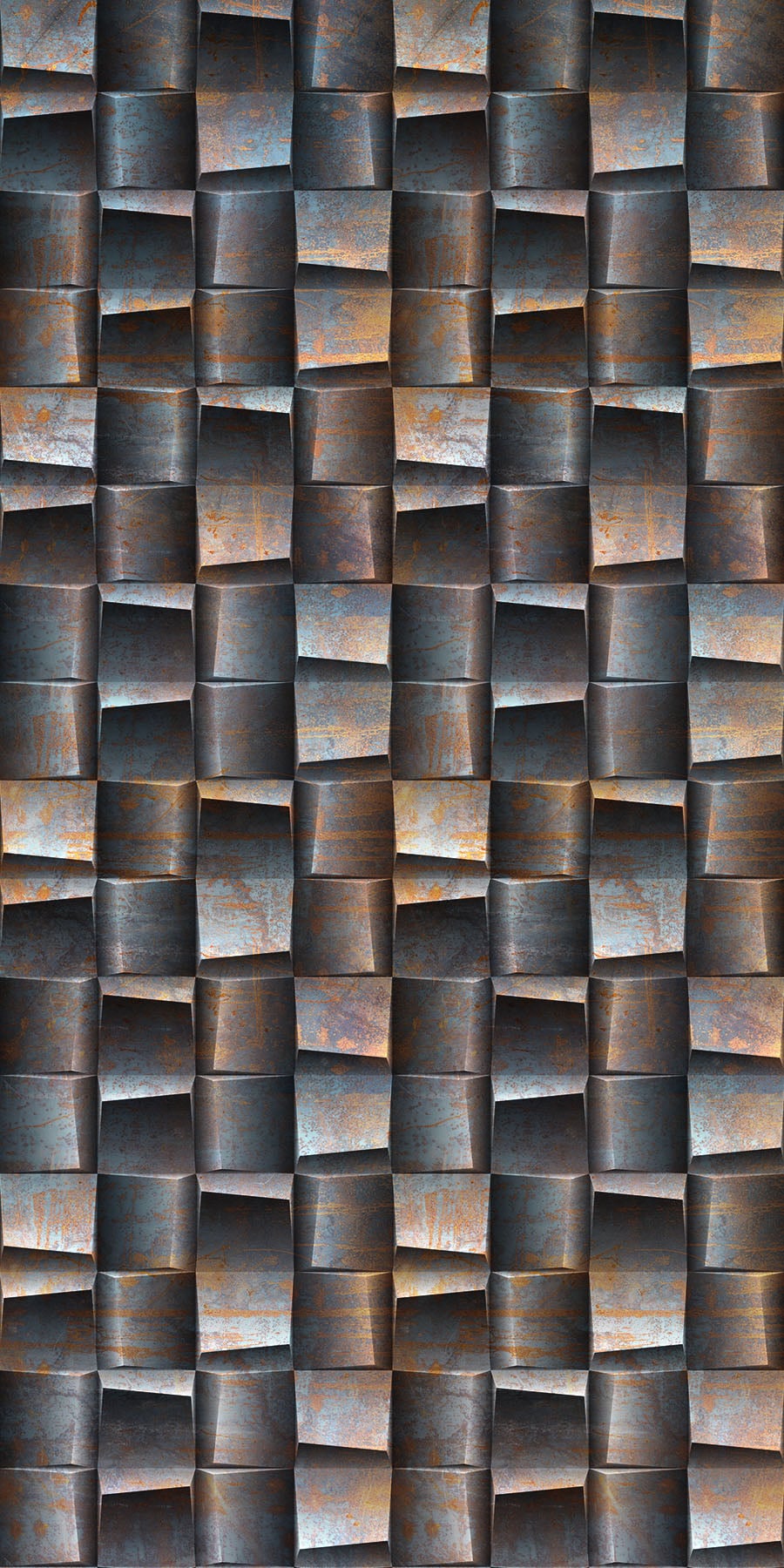 Cubism Rusted Steel