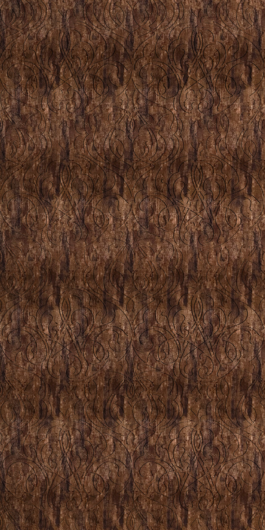 Damask Abstract Copper Wall Panel