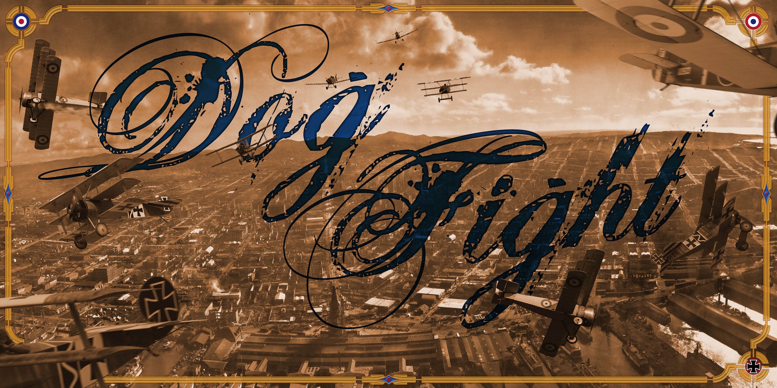 Dog Fight Murals Fusion Panels 