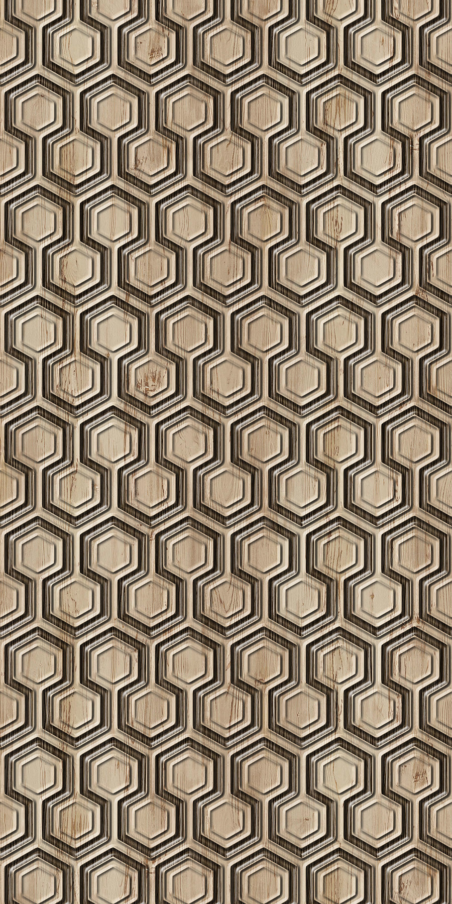 Hexx Painted Pine on Ebony Pattern & Color Fusion Panels