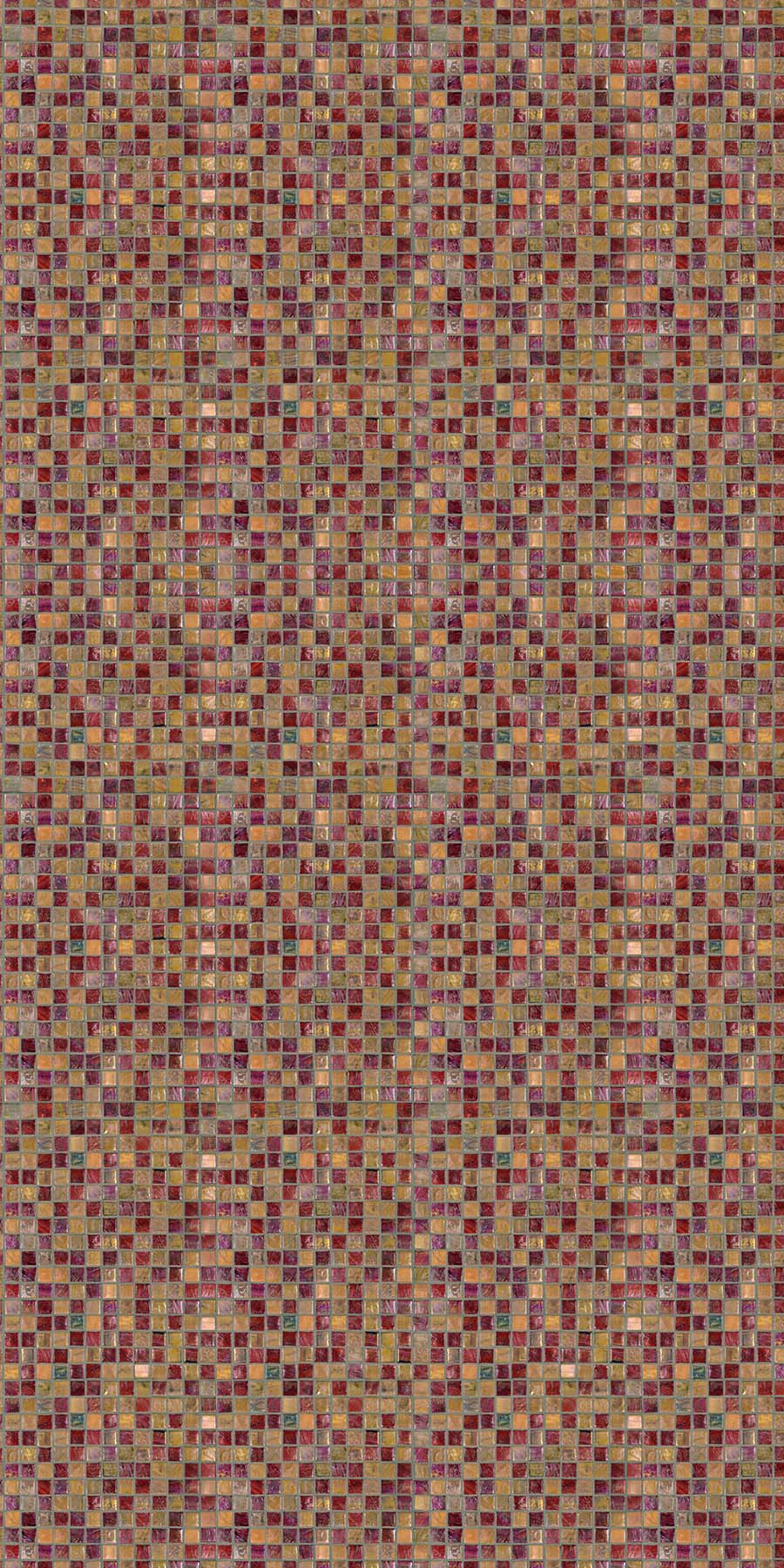 Italian Glass Red Yellow Tile Fusion Panels