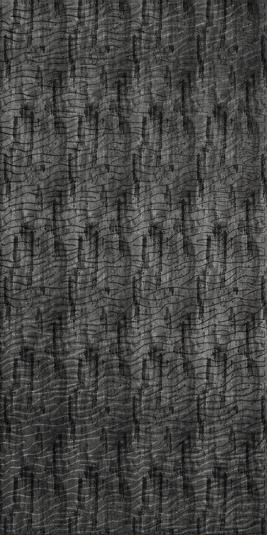 Kelp Abstract Silver Wall Panel