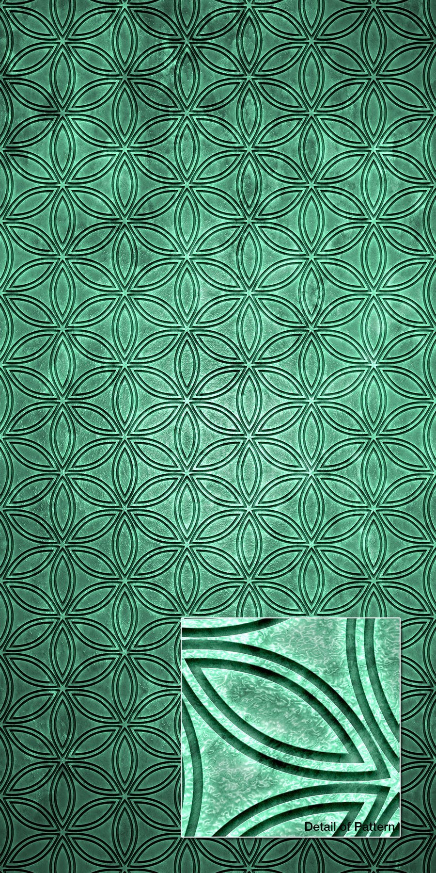 Lasercut Wet Copper Pattern & Color Fusion Panels