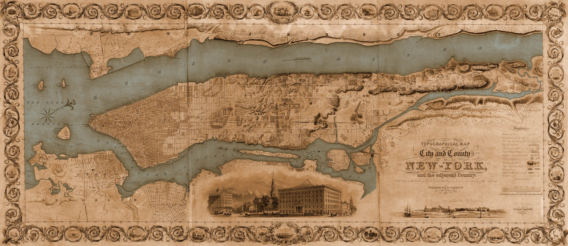 Map of New York Murals Fusion Panels 