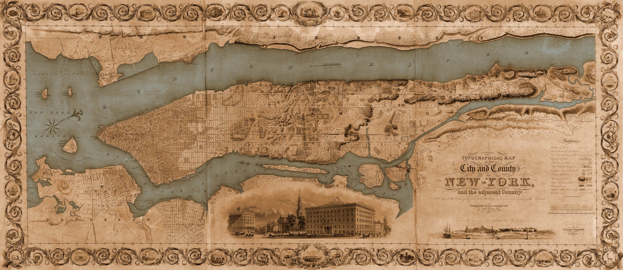 Map of New York Murals Fusion Panels 