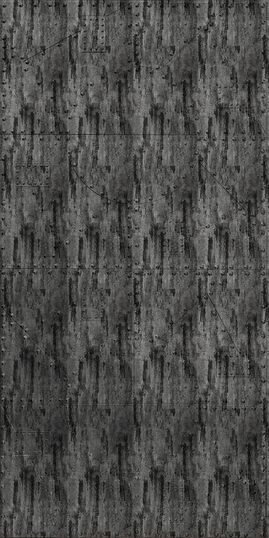 Metal Plates Abstract Silver Wall Panels