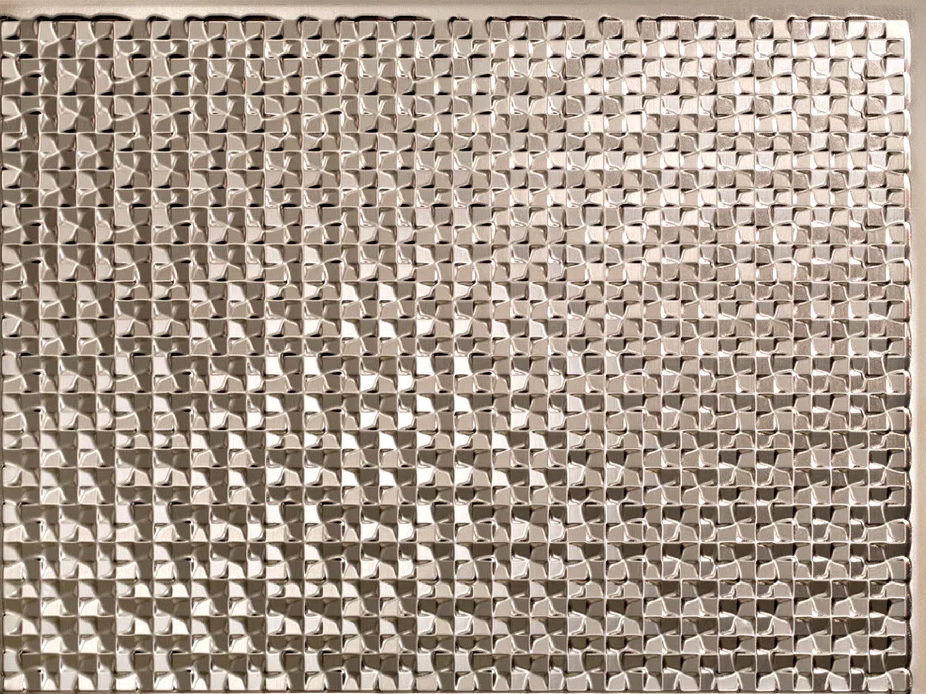 Metro DIY Backsplash Panels - Brushed Nickel