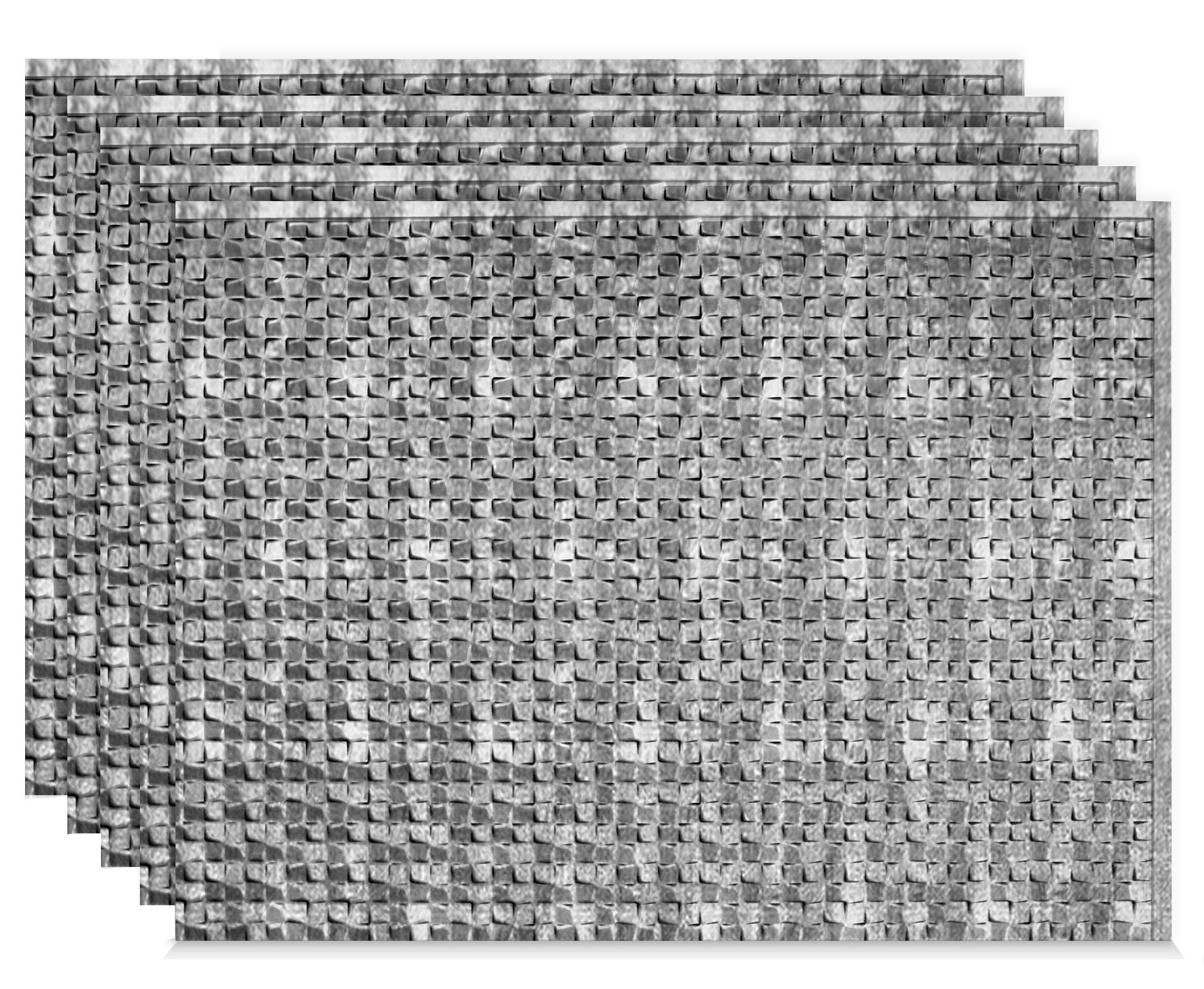 Metro Crosshatch Silver Stack