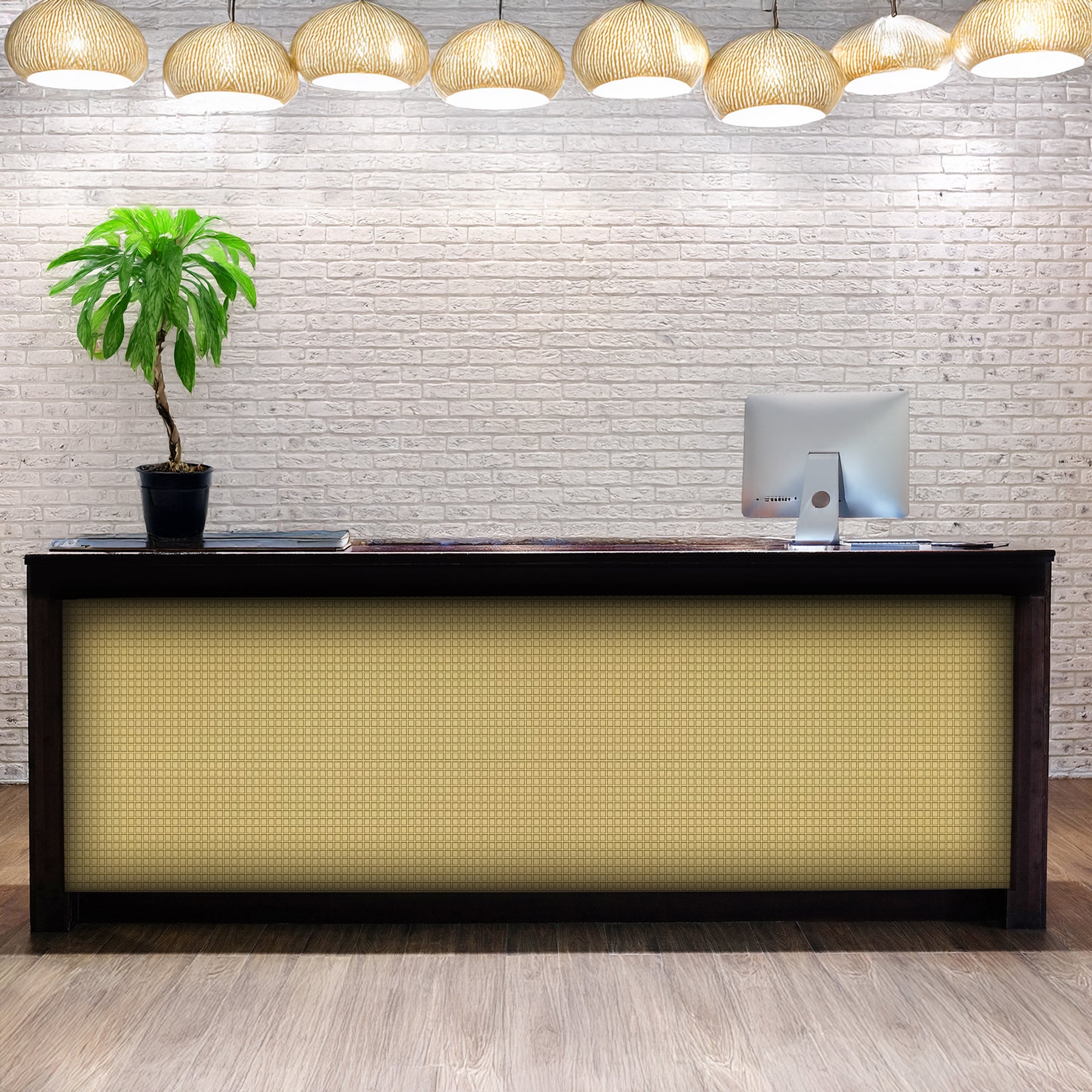Brushed Brass Square Wall Panel