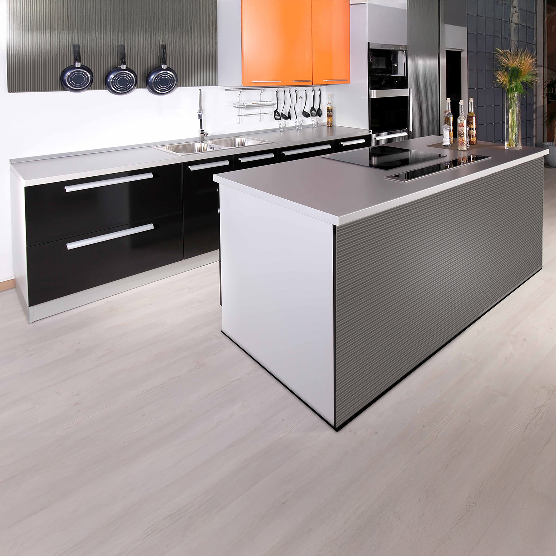 Corrugated Brushed Stainless Steel Wall Panel