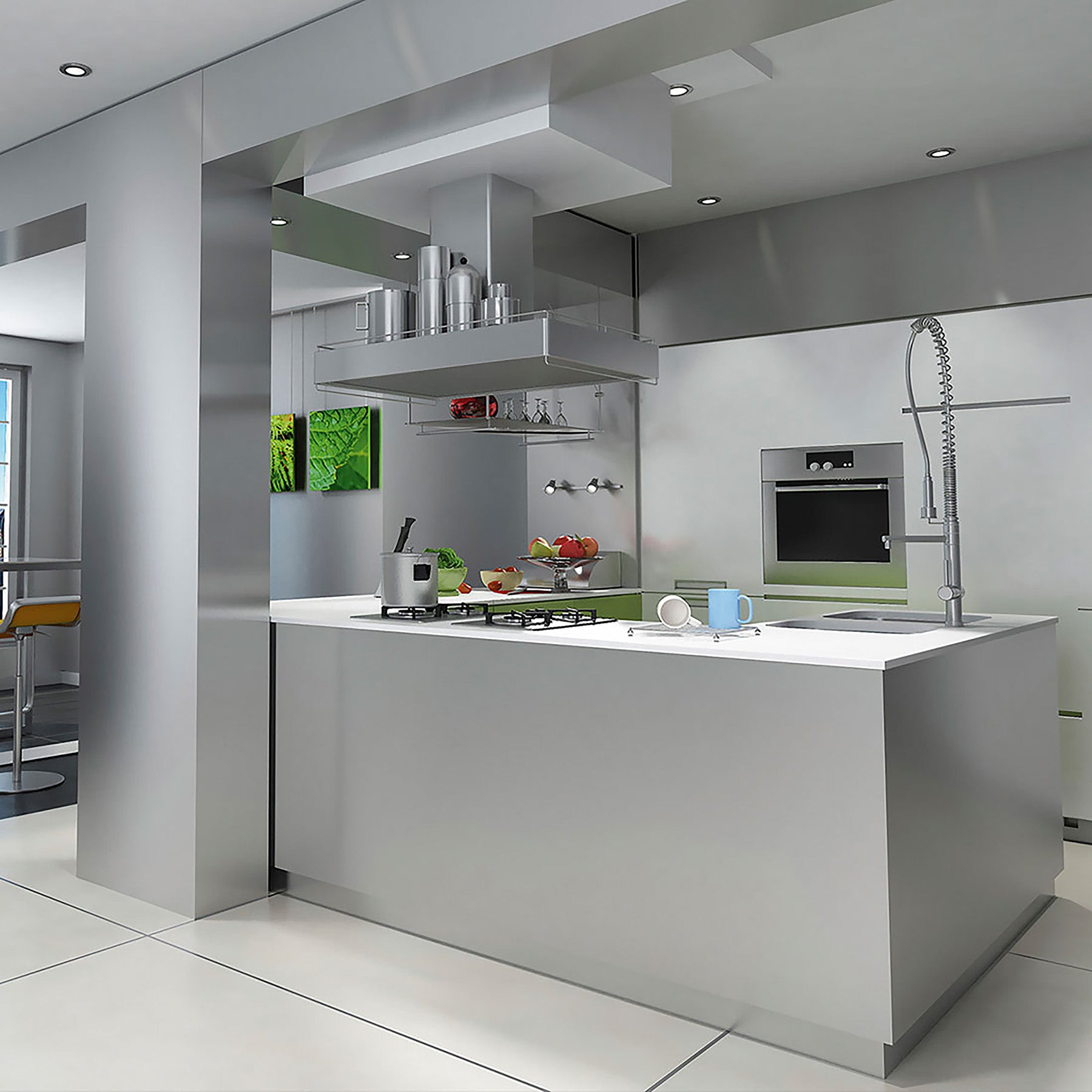 Matte Aluminum Wall Panel