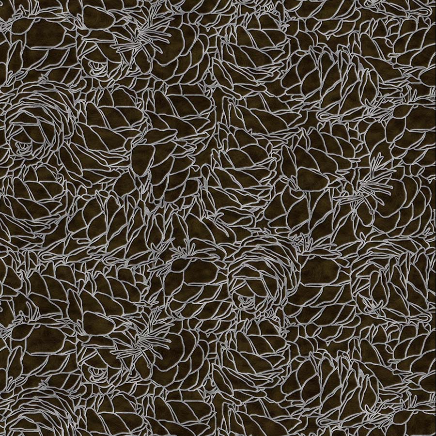 Pine Cone Silver Cloisonne Organics Fusion Panels