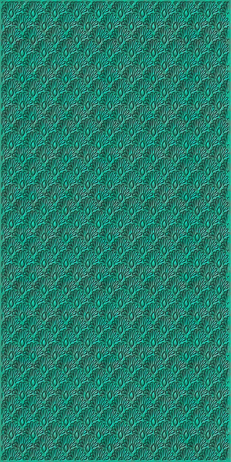 Pressed Floral Verde Gris Pattern & Color Fusion Panels