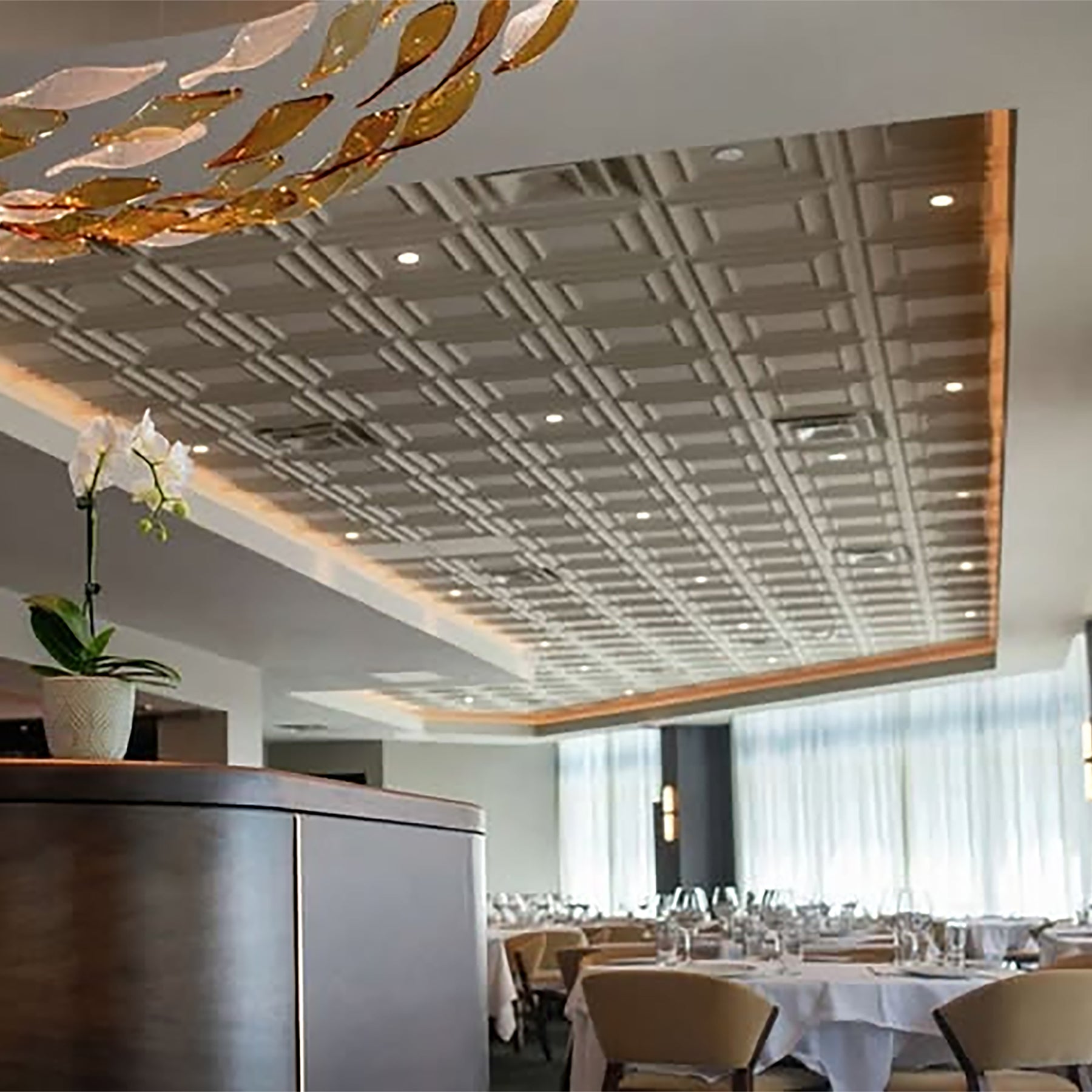 Raised Panel Coffer Ceiling Tiles