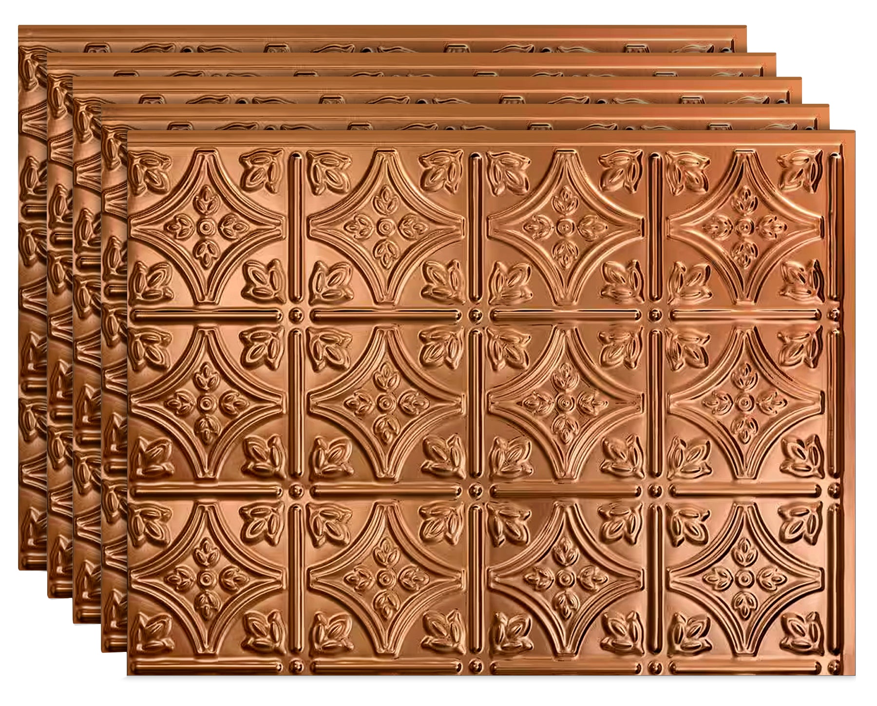 Savannah DIY Backsplash Panels - Brushed Copper
