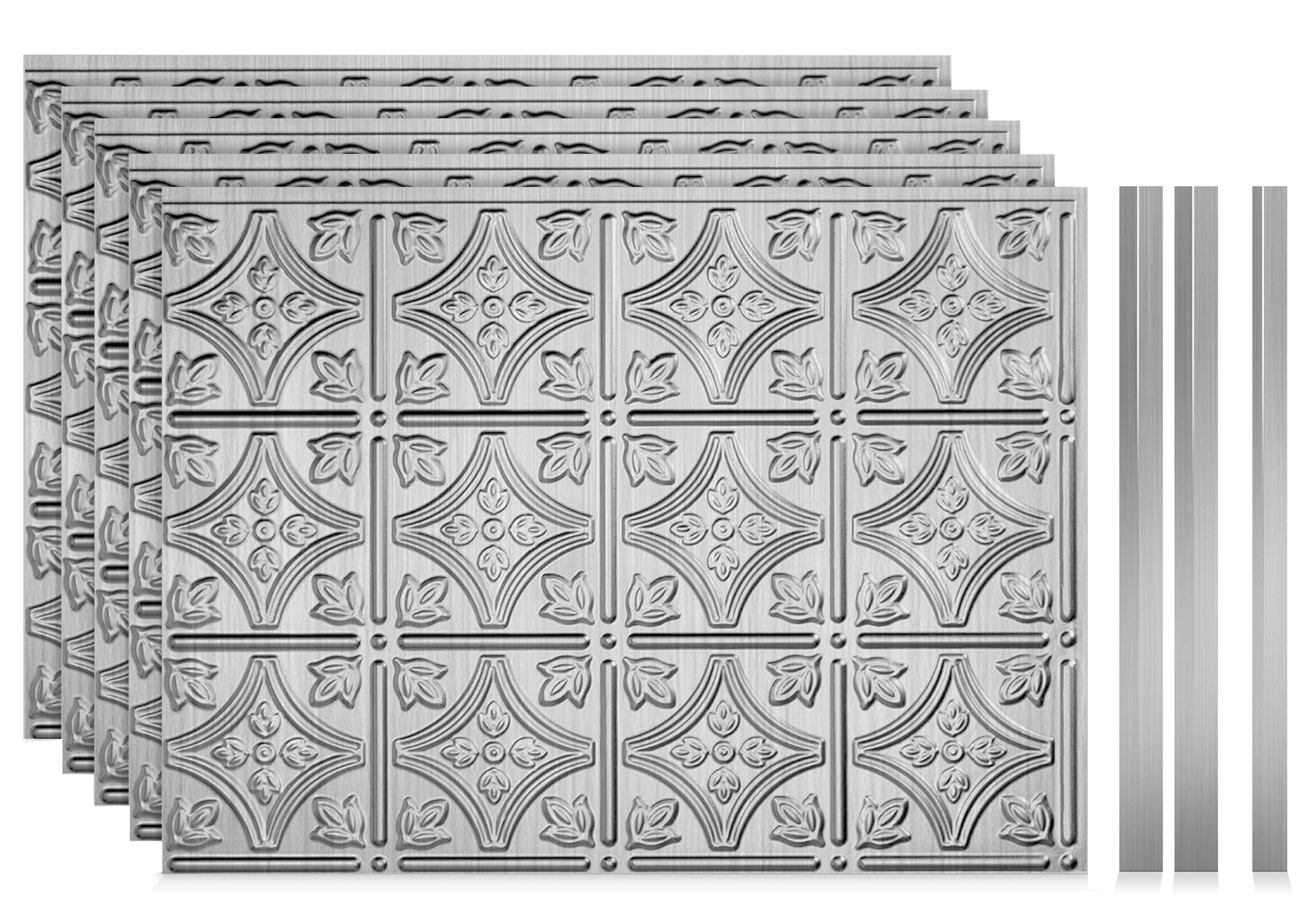 Savannah Brushed Stainless 5 Stack & trim
