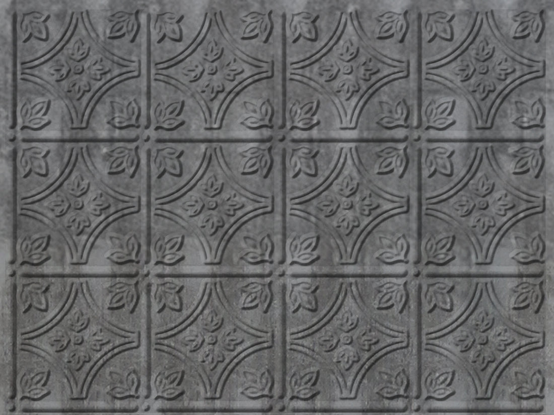 Savannah Backsplash Sample Crosshatch Silver