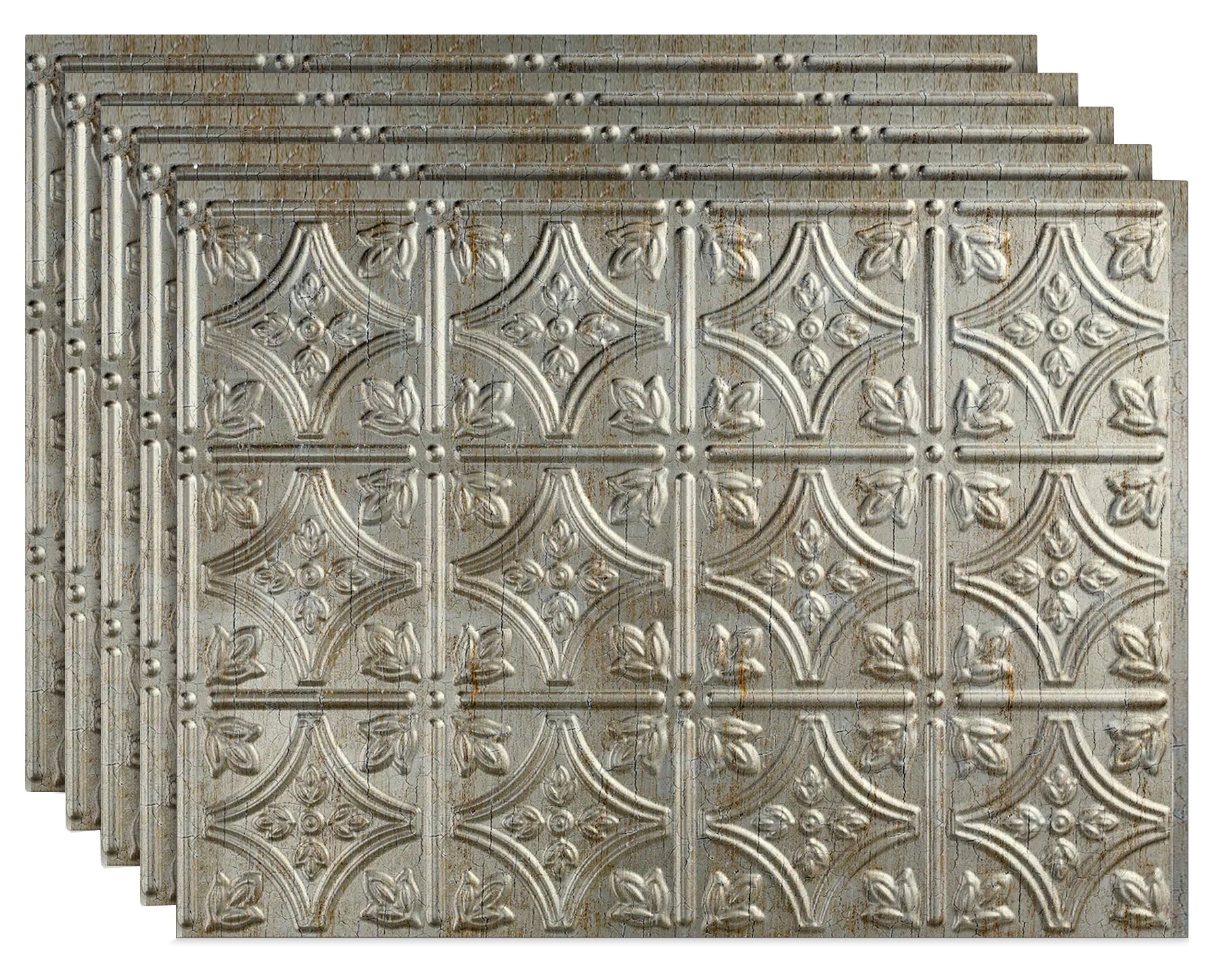 Savannah DIY Backsplash Panels - Vintage Metal