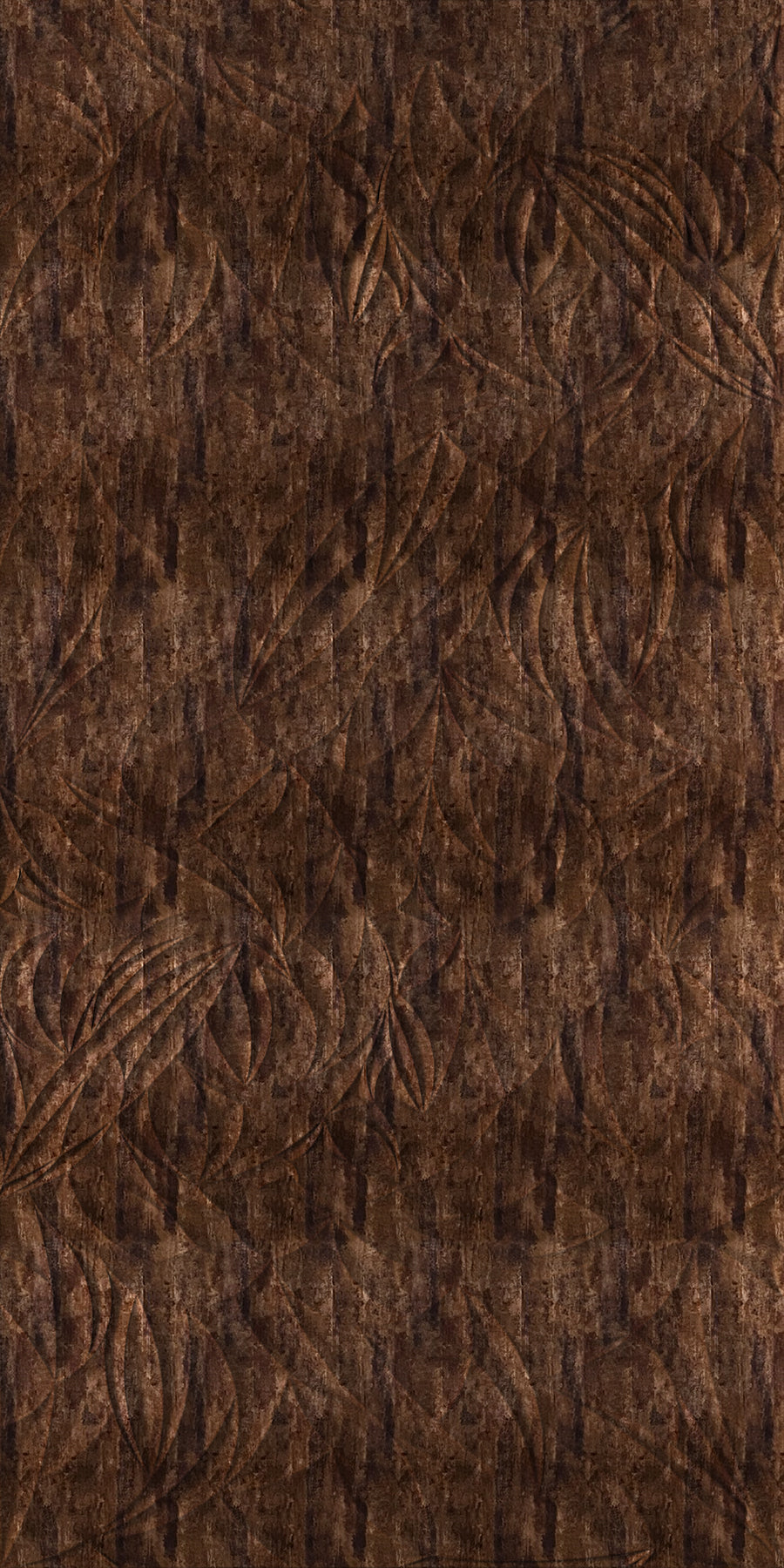 Sculpted Petals Abstract Copper Wall Panel
