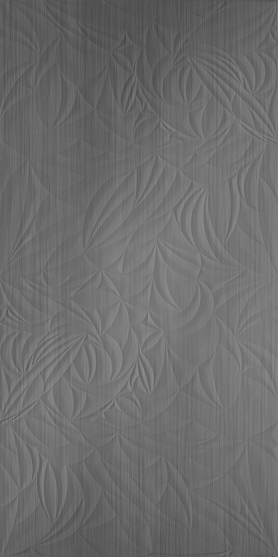 Sculpted Petals Brushed Stainless Wall Panel