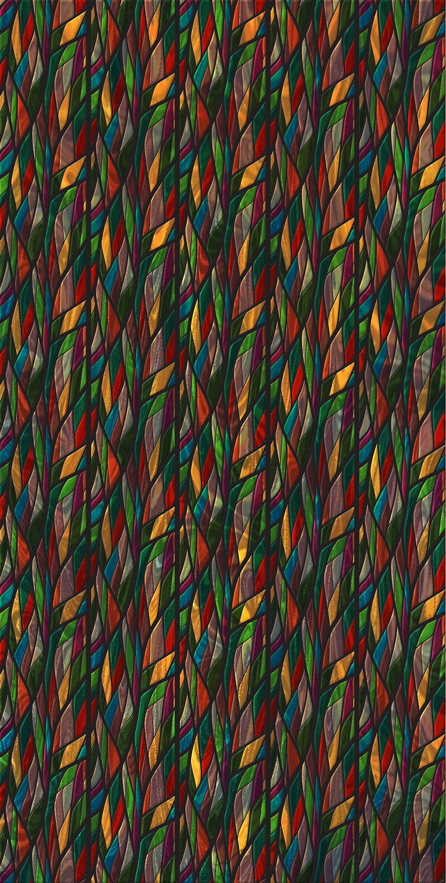 Stained Glass Sunsoaked Summer Pattern & Color Fusion Panels