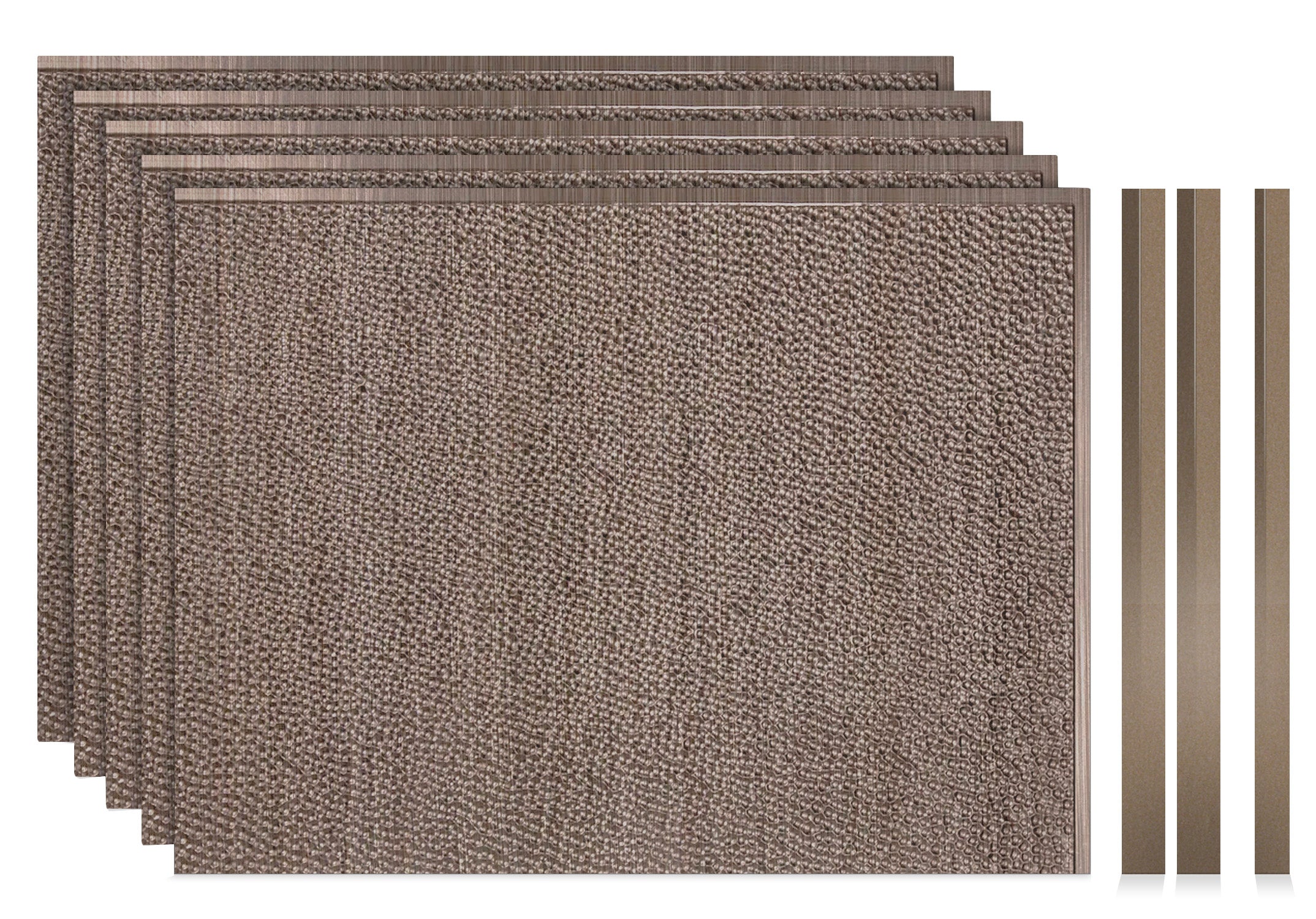 Strike DIY Backsplash Panels - Bronze Strada