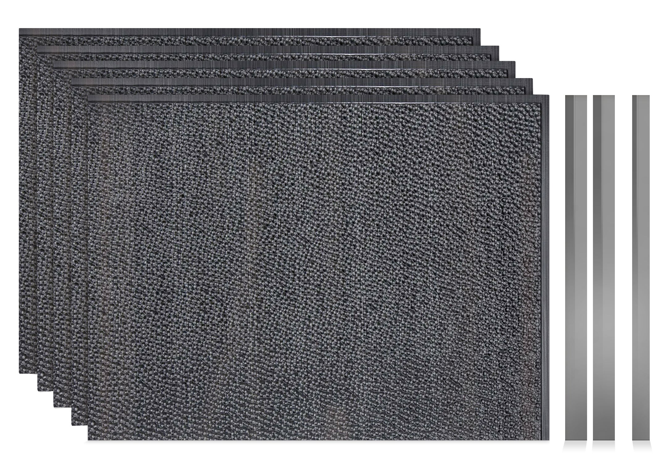 Strike DIY Backsplash Panels - Steel Strata