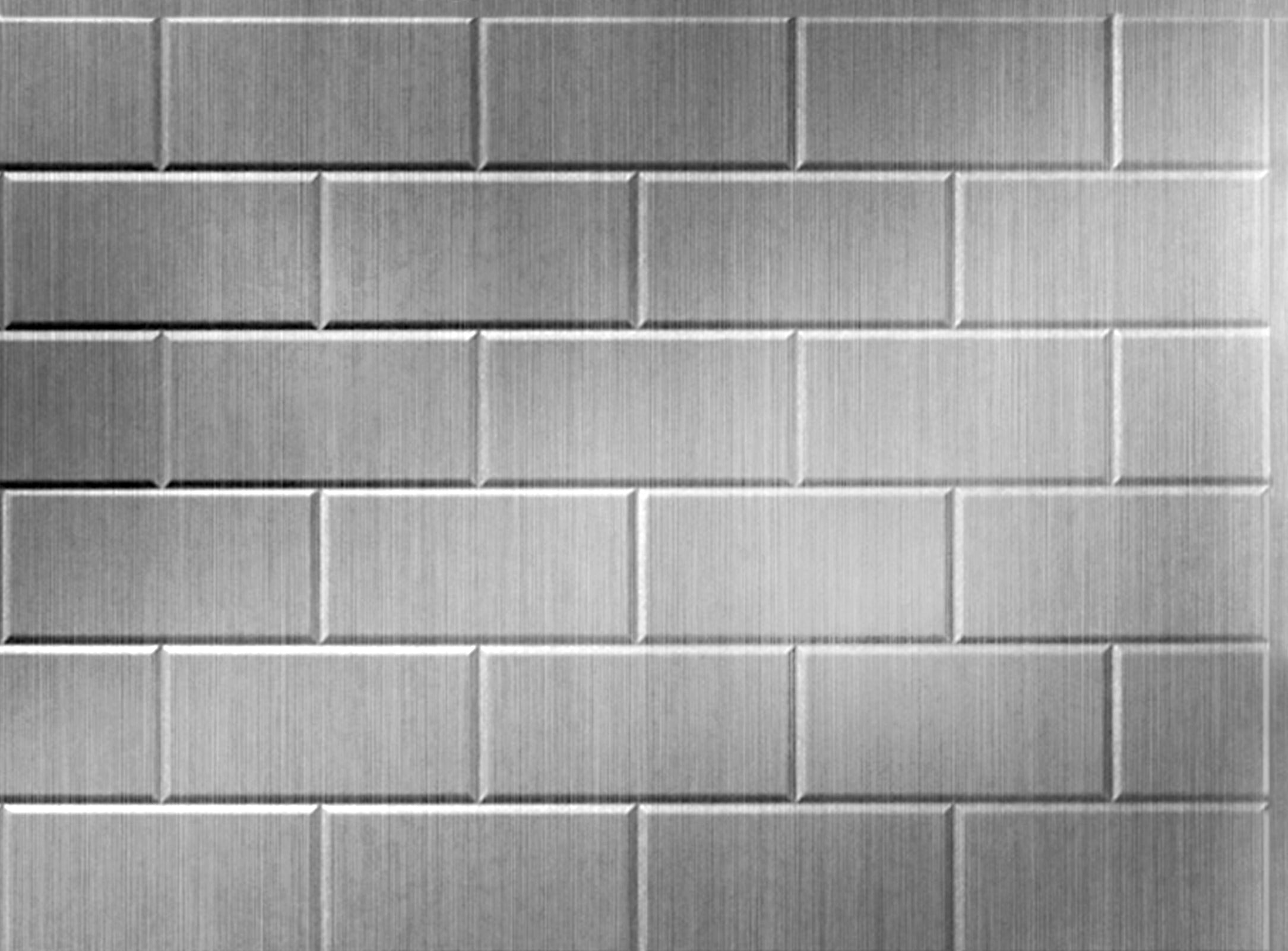 Subway Tile DIY Backsplash Panels - Brushed Stainless