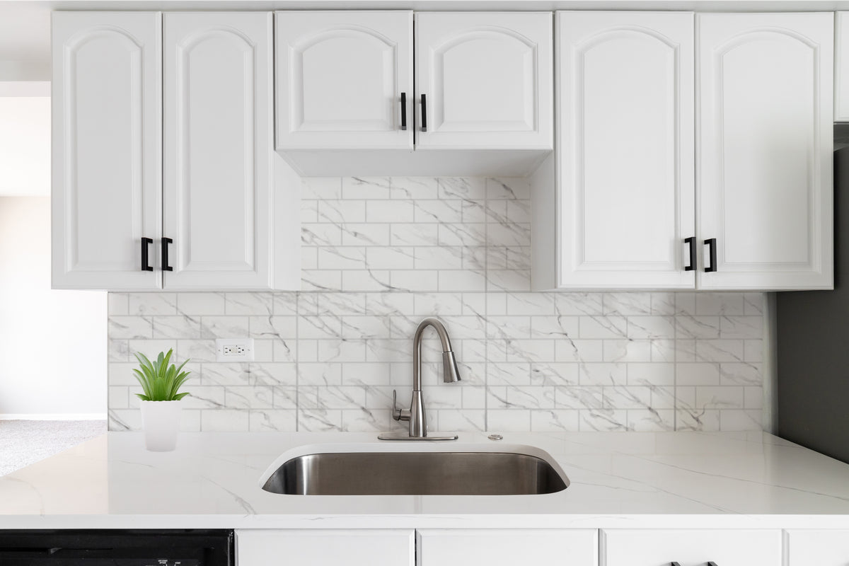 Subway Tile DIY Backsplash Panels - Gloss White – ATI Laminates