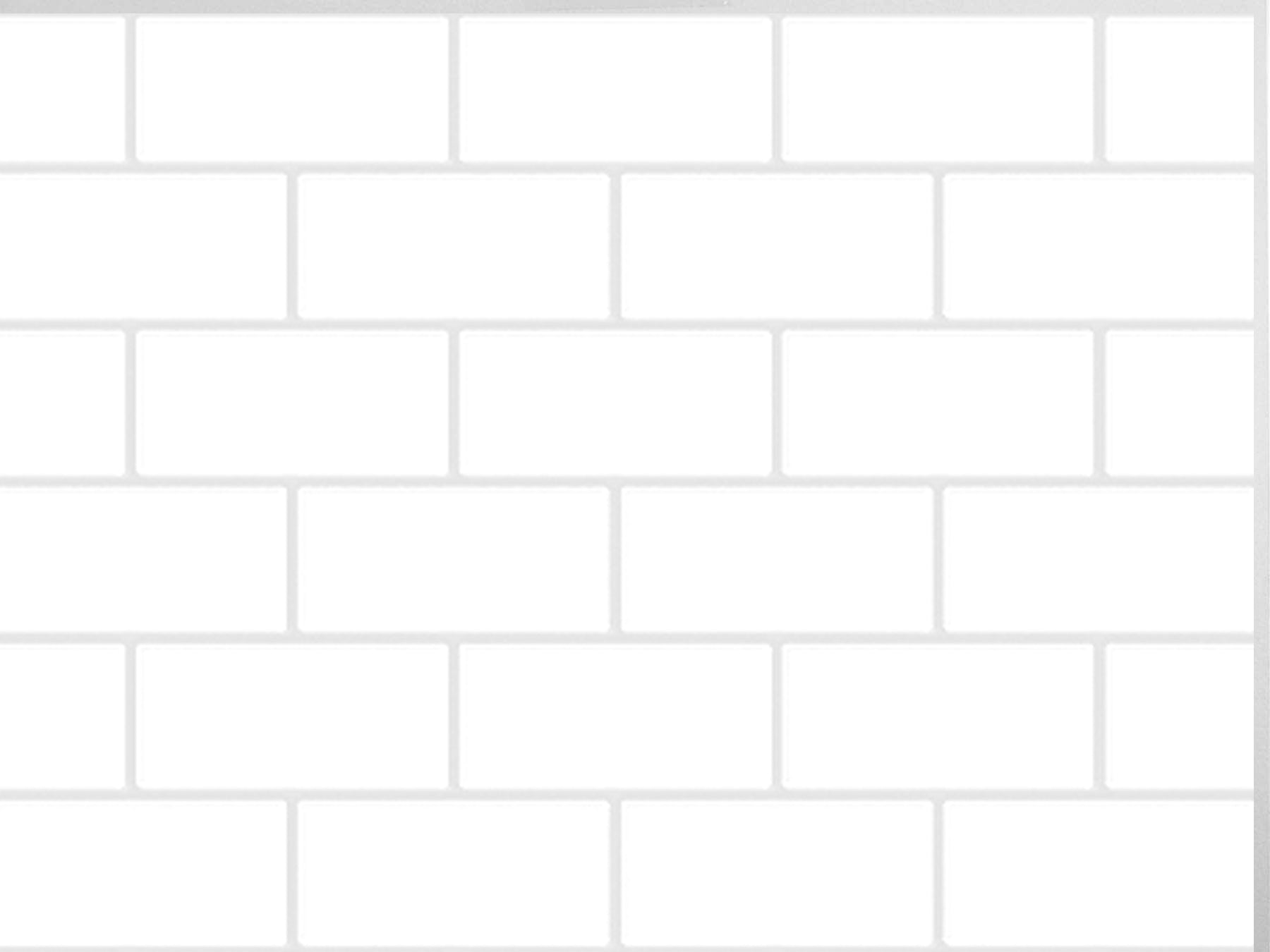 Subway Tile Backsplash Sample Gloss White