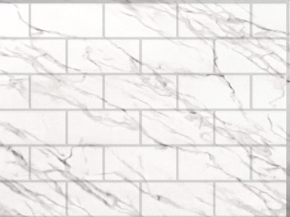Subway Tile Backsplash Sample Marble