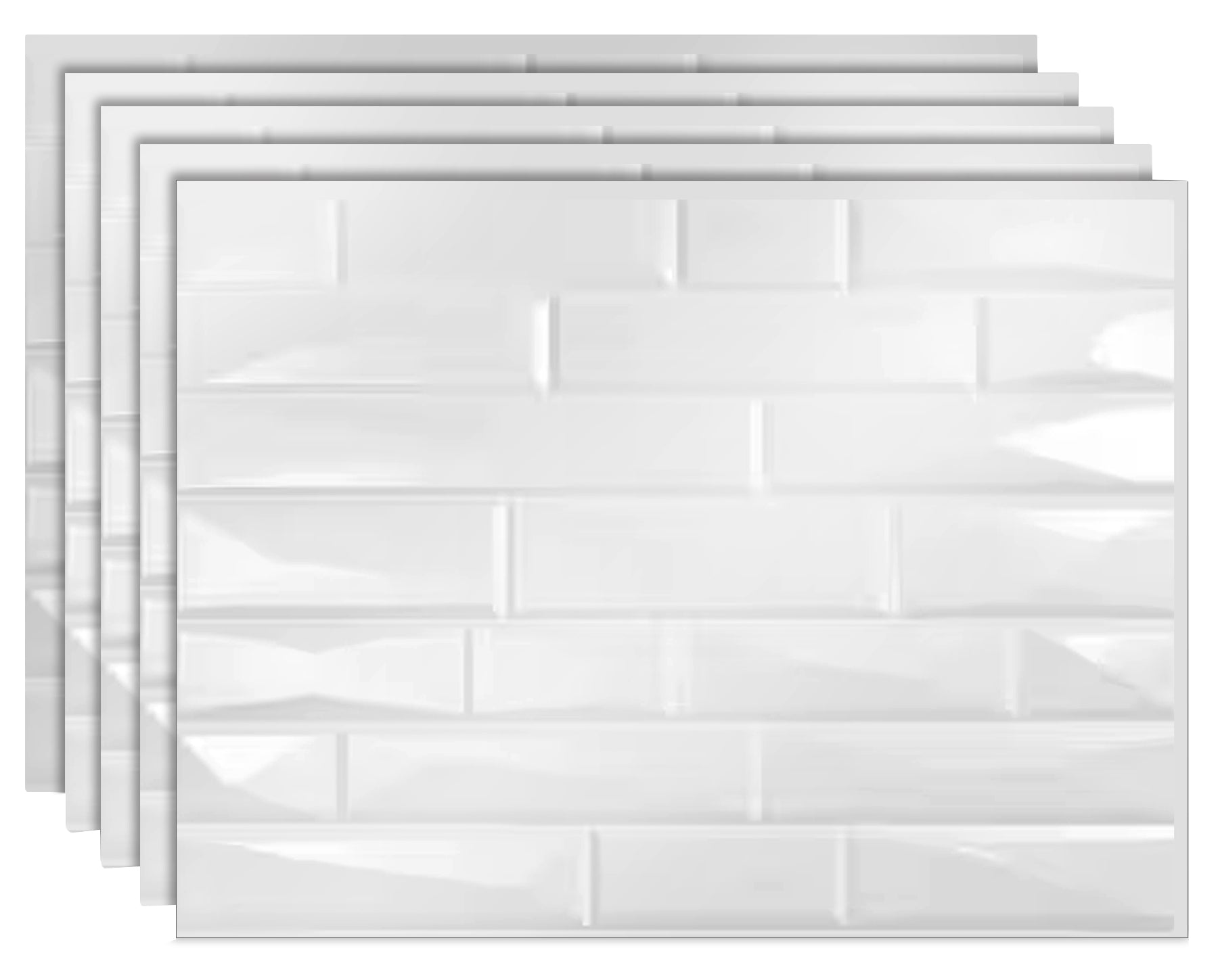 Vista DIY Backsplash Panels - Gloss White