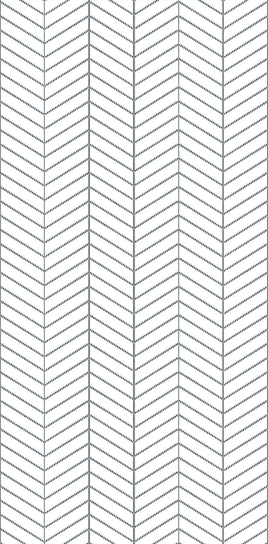 White Tiles Herringbone 2 Tile Fusion Panels