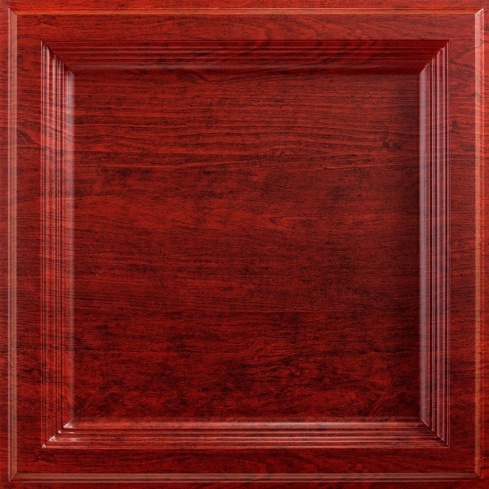 Clearance! Classic Coffer + African Cherry 
Ceiling Tile (MirroFlex)